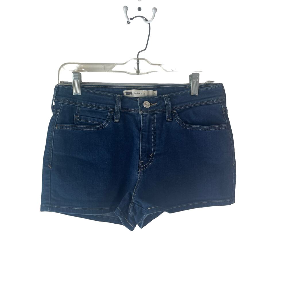 Levi's Women's Size 7 Waist 28 High Rise Short Dark Wash